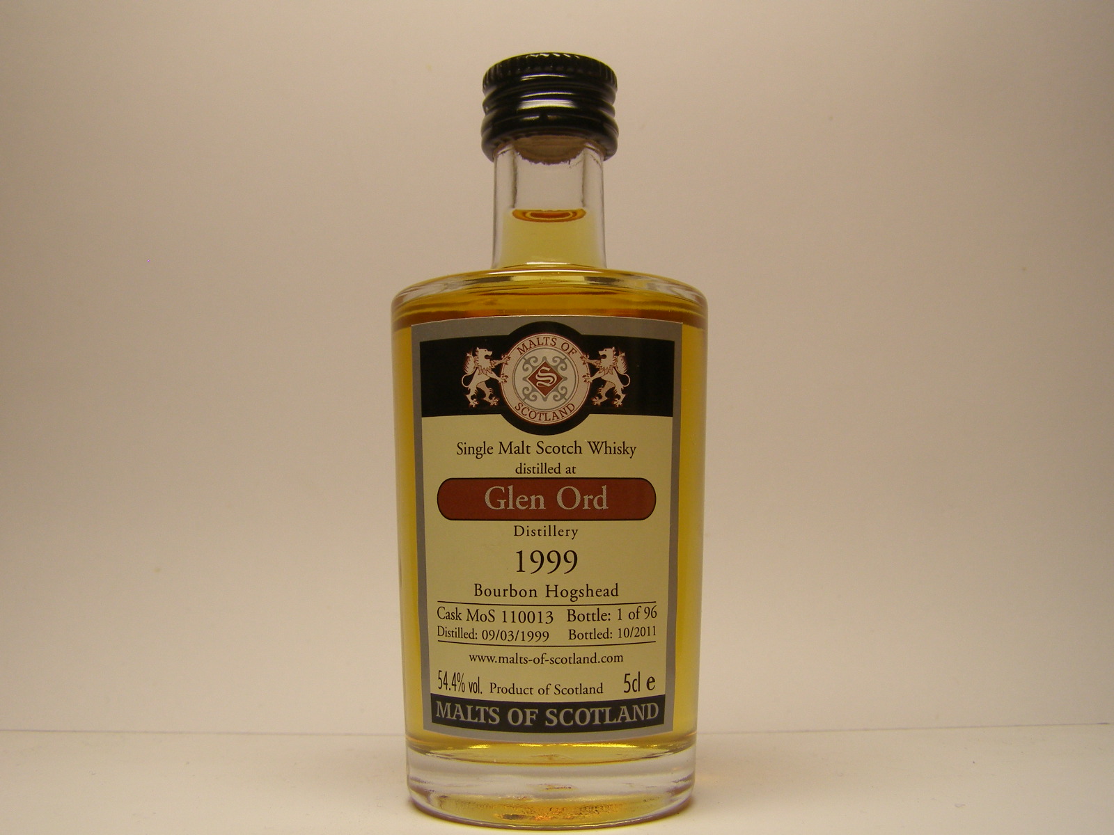 SMSW 12yo 1999-2011 "Malts of Scotland" 5cle 54,4%vol.